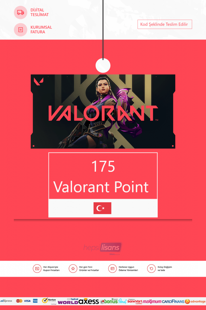 Hepsilisans 175 VP Valorant Point